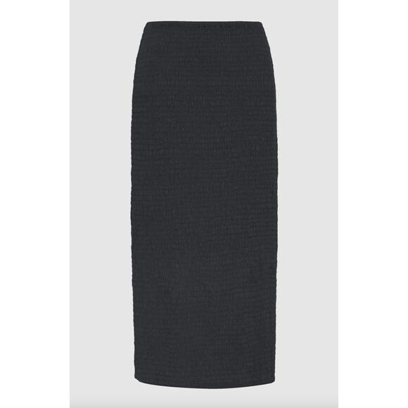 Acacia Swimwear RAVIE Skirt - Licorice - Organic Cotton Midi - Large - NWT - Picture 1 of 7